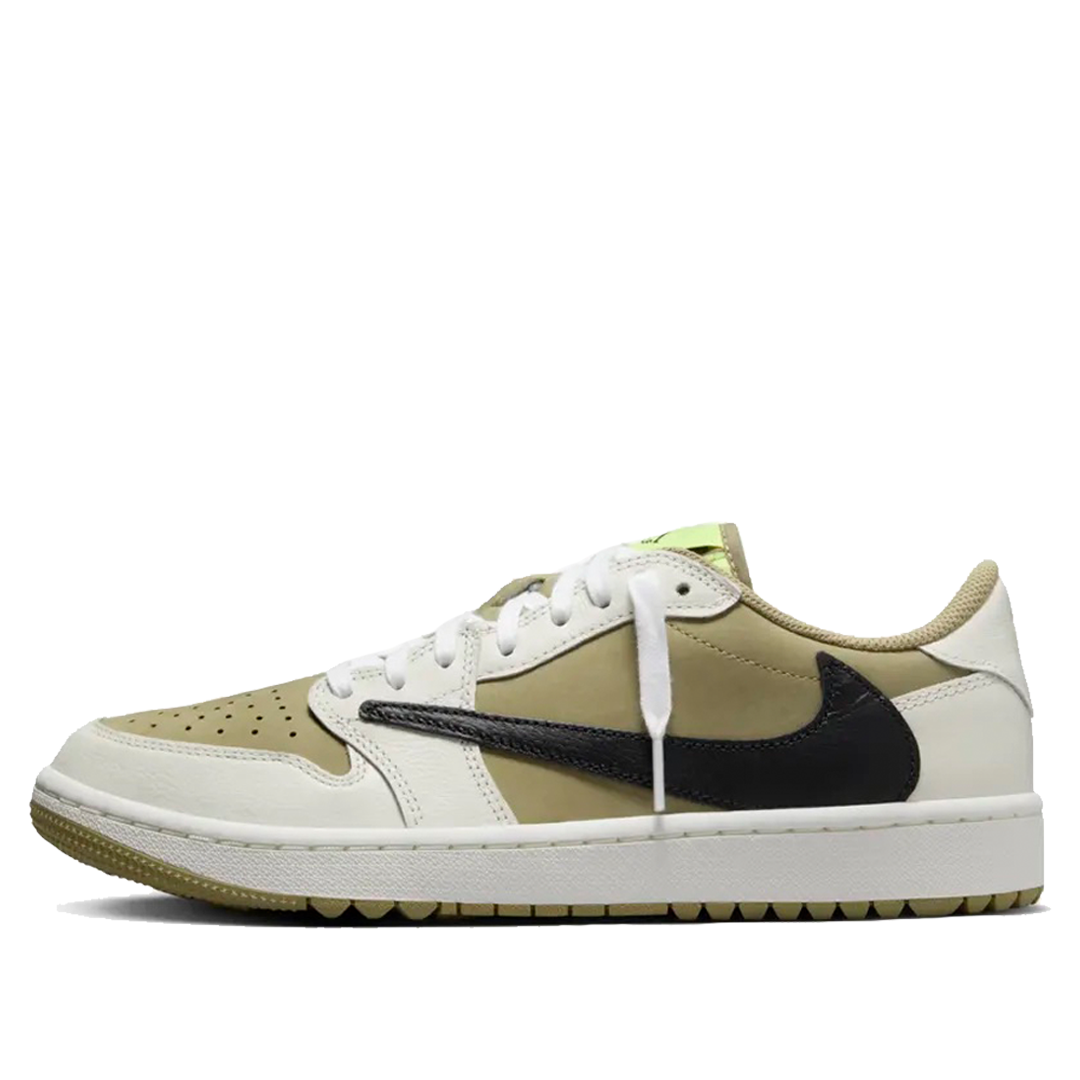Air Jordan 1 Low Golf x Travis Scott 1 'Olive' FZ3124-200 Epoch-Defining Shoes