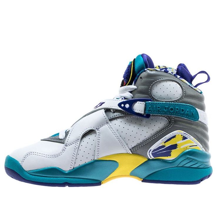 (WMNS) Air Jordan 8 Retro 'White Aqua 2019' CI1236-100 Classic Sneakers