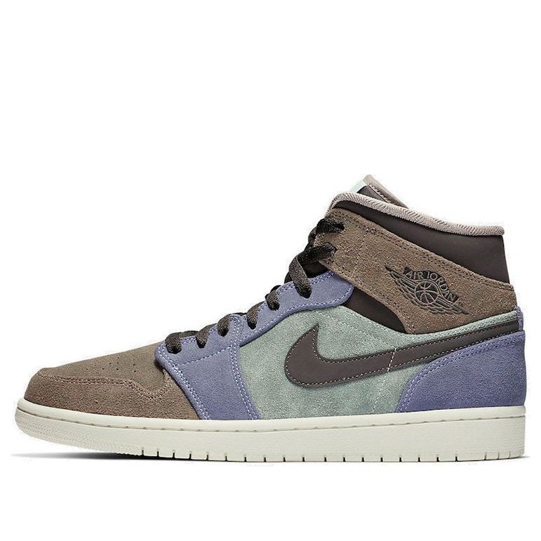 Air Jordan 1 Mid 'Suede Patch' 852542-203 Classic Sneakers
