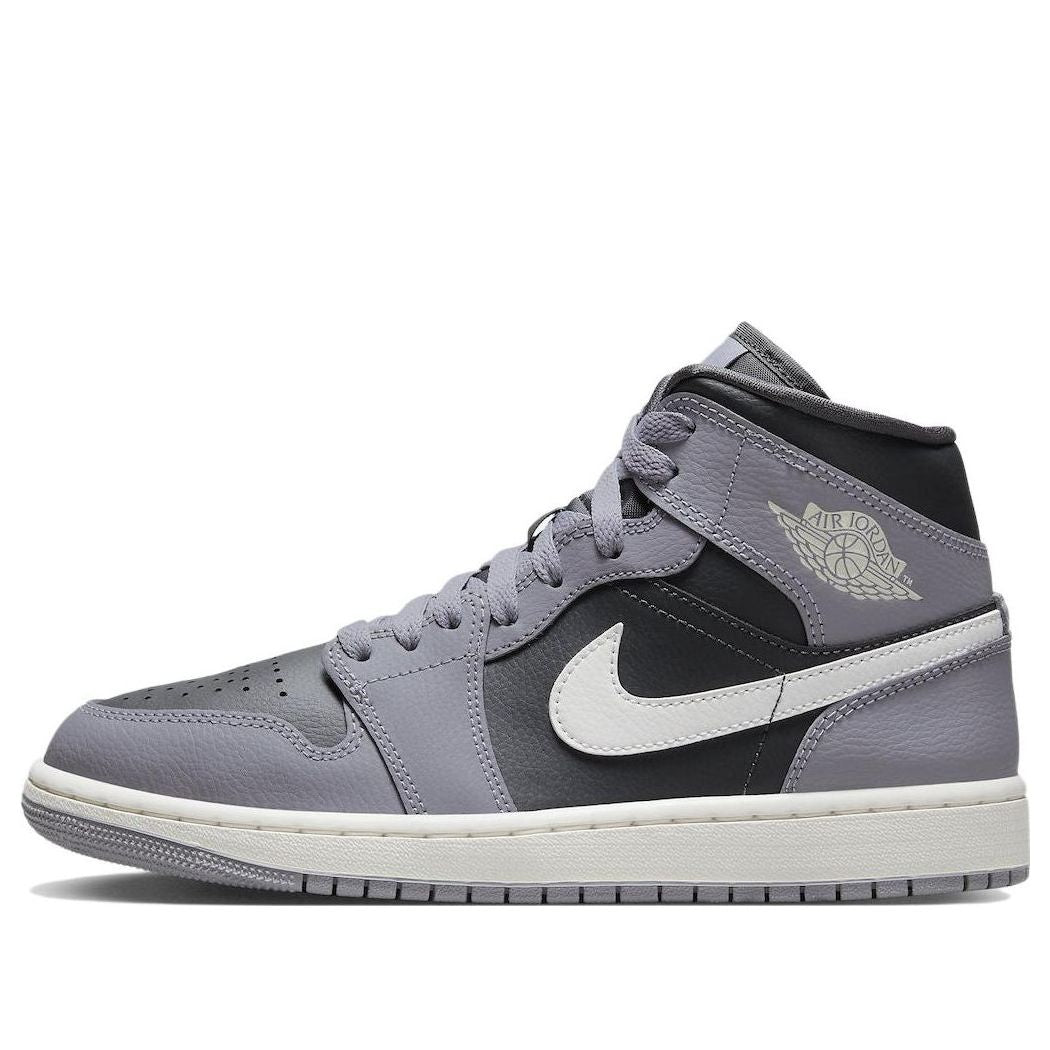 (WMNS) Air Jordan 1 Mid 'Cement Grey' BQ6472-022 Iconic Trainers