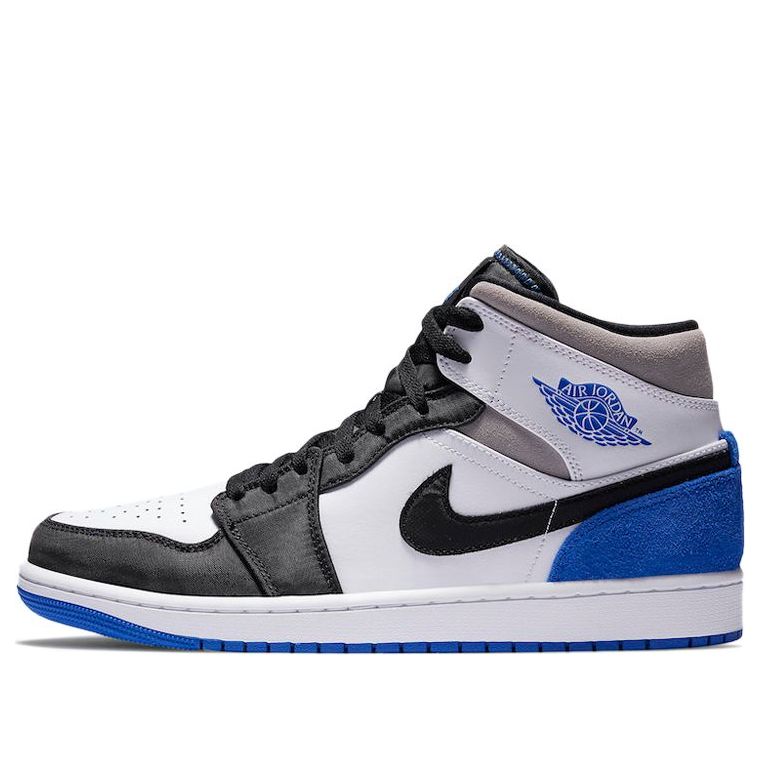 Air Jordan 1 Mid SE 'Royal Black Toe' 852542-102 Vintage Sportswear