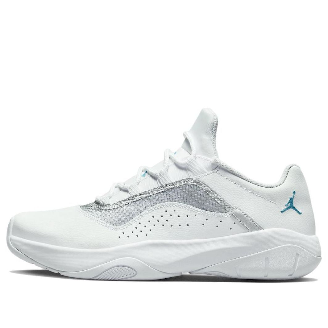 Air Jordan 11 CMFT Low 'White Neo Turquoise' DX9259-100 Epoch-Defining Shoes