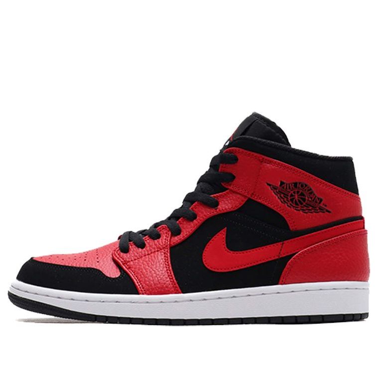 Air Jordan 1 Mid 'Bred' 554724-054 Epochal Sneaker