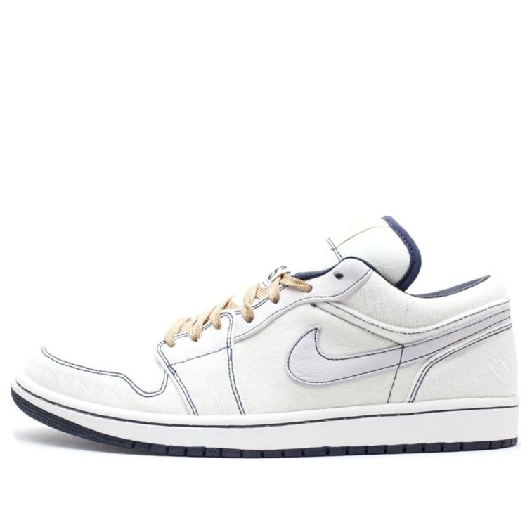 Air Jordan 1 Phat Low Canvas 'Derek Jeter' 395669-102 Epoch-Defining Shoes