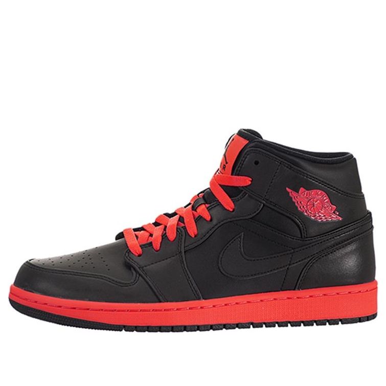 Air Jordan 1 Retro Mid 'Black Infrared' 554724-043 Classic Sneakers