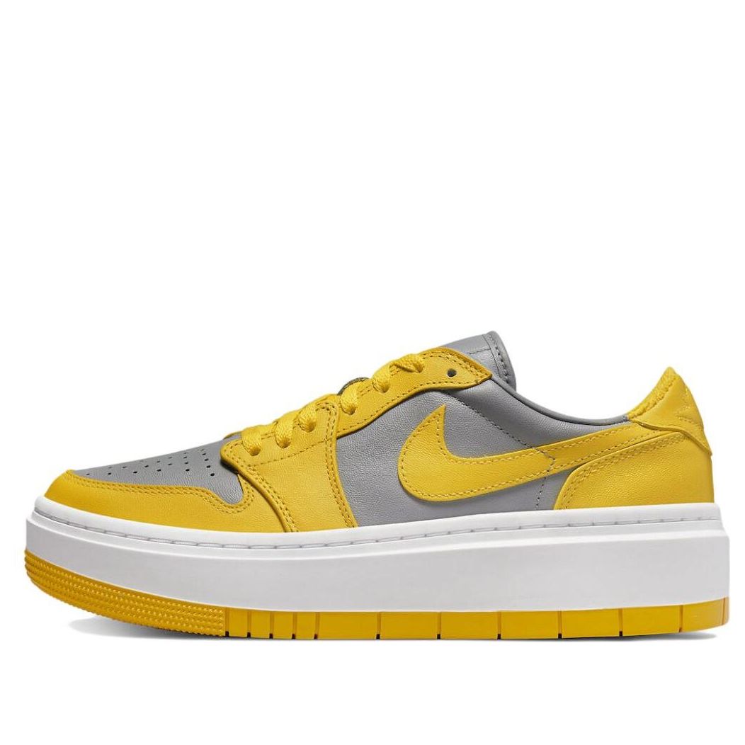 (WMNS) Air Jordan 1 Elevate Low 'Cement Grey Varsity Maize' DH7004-017 Signature Shoe