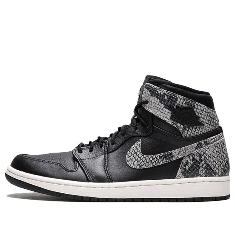 (WMNS) Air Jordan 1 Retro High Premium 'Black Snake' AH7389-014 Classic Sneakers
