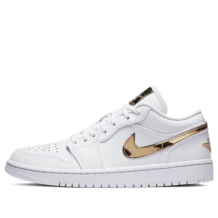(WMNS) Air Jordan 1 Retro Low 'White Metallic Gold' CZ4776-100 Epochal Sneaker