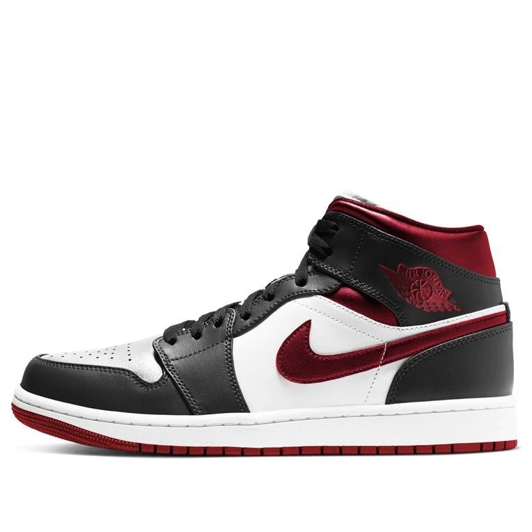 Air Jordan 1 Mid 'Black White Gym Red' 554724-122 Iconic Trainers
