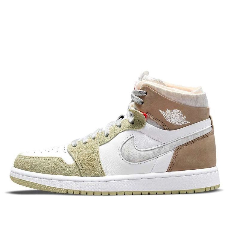 (WMNS) Air Jordan 1 High Zoom Comfort 'Olive Aura' CT0979-102 Iconic Trainers