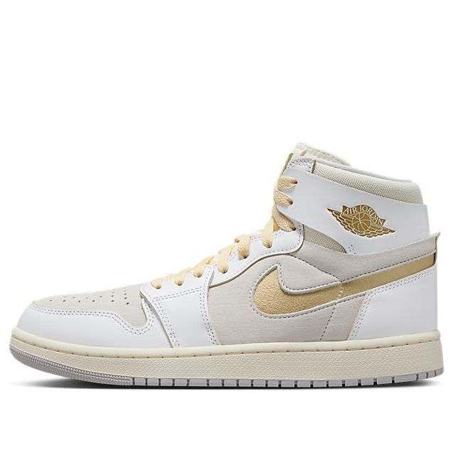 Air Jordan 1 Zoom CMFT 2 'White Metallic Gold Grey' DV1307-107 Iconic Trainers