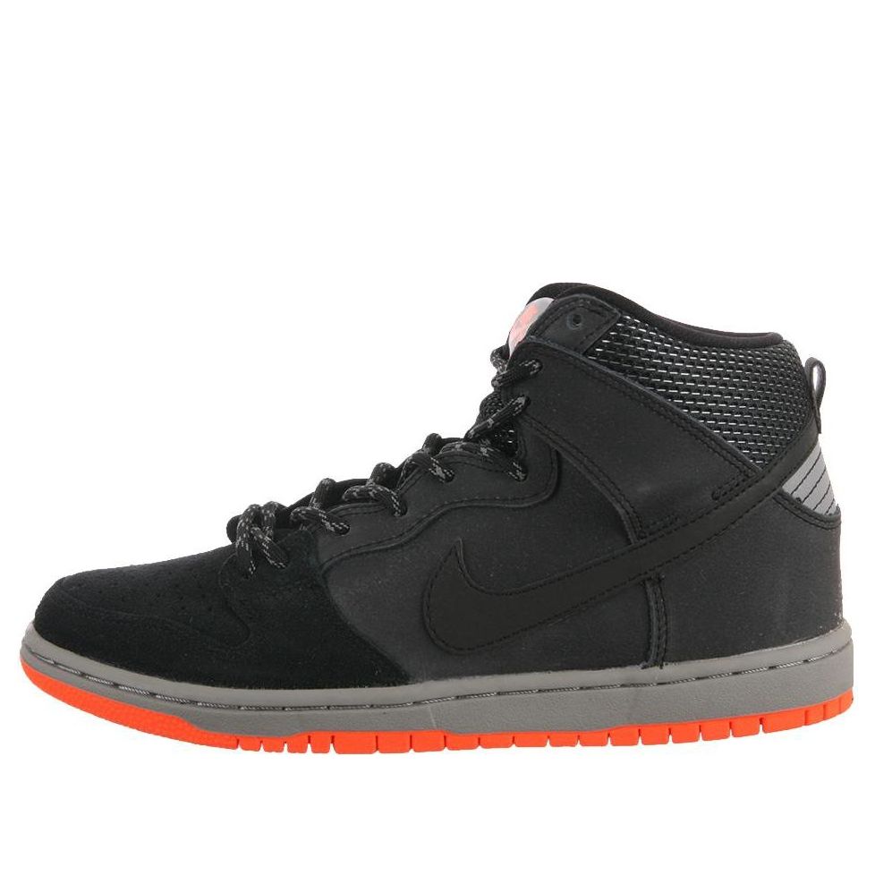 Nike SB Skateboard Dunk High PRM Shield 'Black Reflective Silver' 684805-001 Signature Shoe