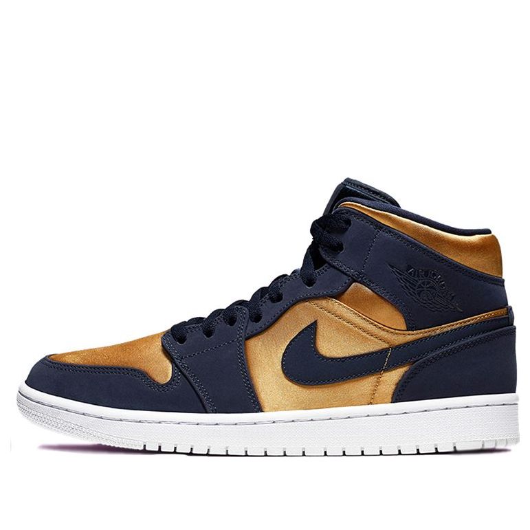 Air Jordan 1 Mid SE Premium 'Stain Gold' 852542-401 Vintage Sportswear