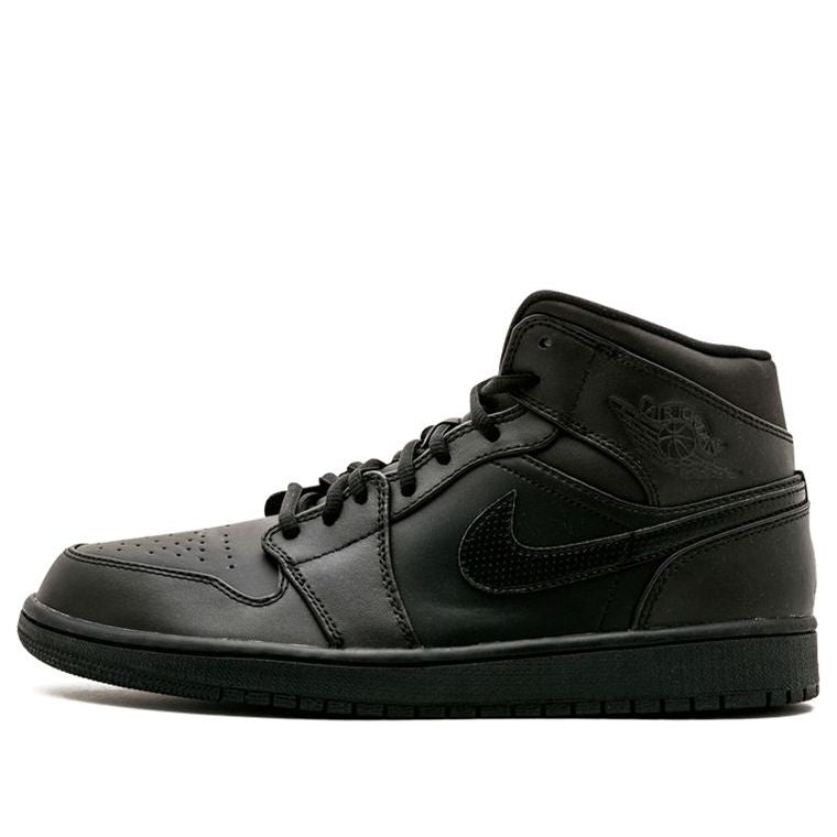 Air Jordan 1 Mid 'Black White' 554724-034 Classic Sneakers