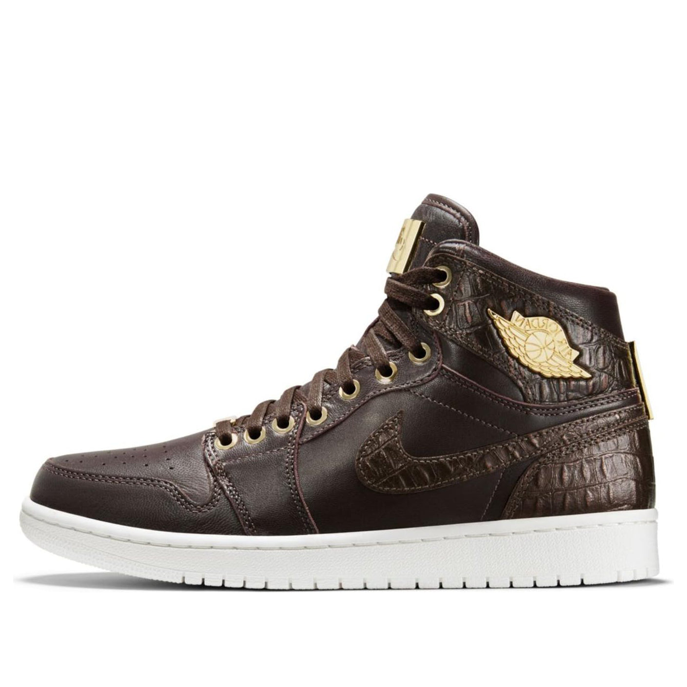 Air Jordan 1 Retro High OG Pinnacle 'Croc' 705075-205 Signature Shoe