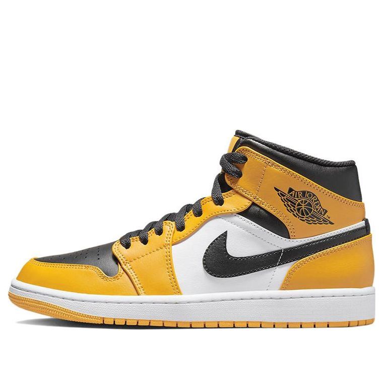 Air Jordan 1 Mid 'Reverse Yellow Toe' 554724-701 Vintage Sportswear