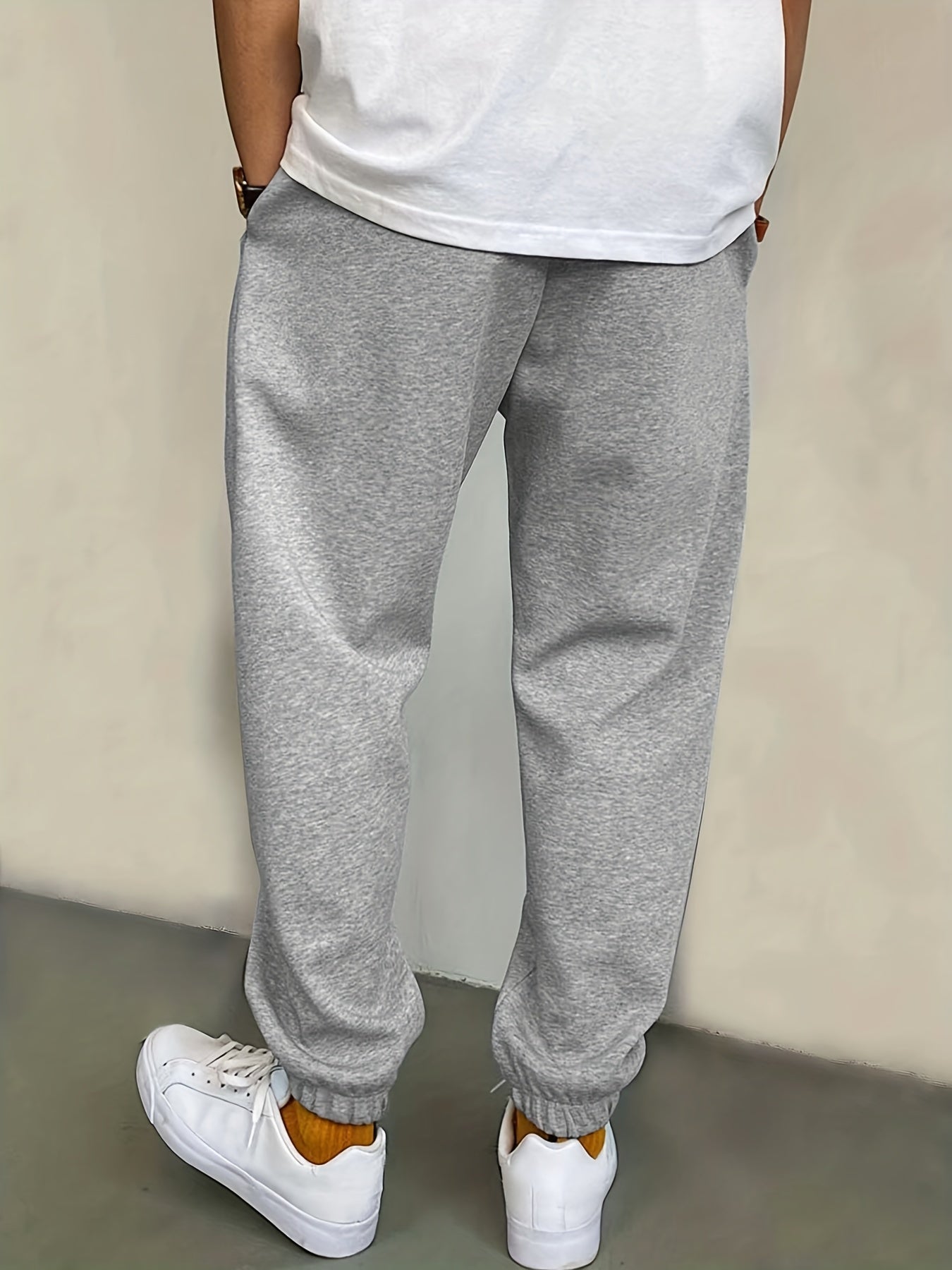Basketball Print Men's Casual Sports Jogger With Drawstring For All Seasons Outdoor, Men's Leisurewear